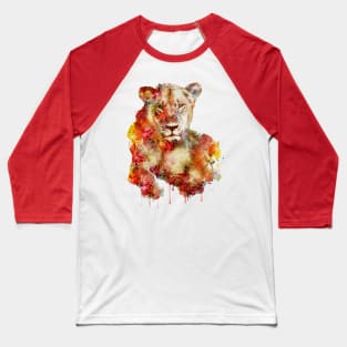 Resting Lioness in watercolor Baseball T-Shirt